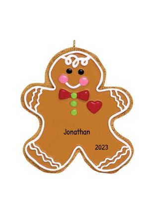 Personalized Gingerbread Boy Ornament 