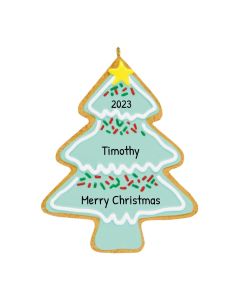 Personalized Gingerbread Tree Ornament 