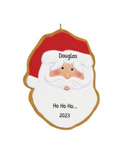 Personalized Gingerbread Santa Ornament 