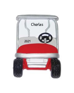 Personalized Golf Cart Ornament 