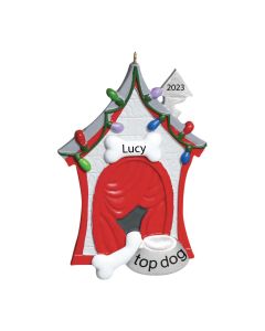 Personalized Dog House Ornament 