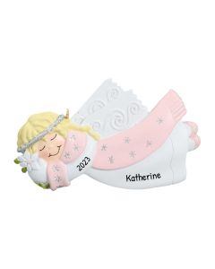 Personalized Flying Angel Christmas Tree Ornament