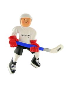 Personalized Ice Hockey Girl Christmas Tree Ornament Male Neutral