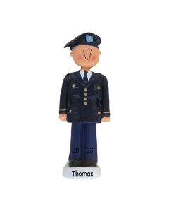 Personalized Armed Forces Army Christmas Tree Ornament Caucasian 