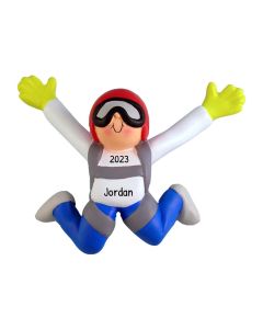 Personalized Skydiver Christmas Tree Ornament Male