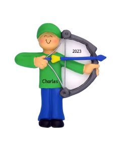 Personalized Archery Christmas Tree Ornament Male Neutral