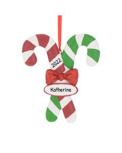 Personalized Candy Cane Christmas Tree Ornament