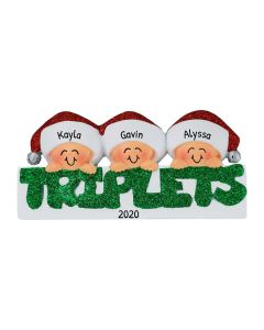 Personalized Twin Triplets Christmas Tree Ornament Triplets