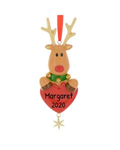 Personalized Reindeer Ornament 