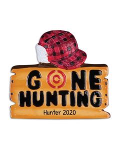 Personalized Gone Hunting Ornament
