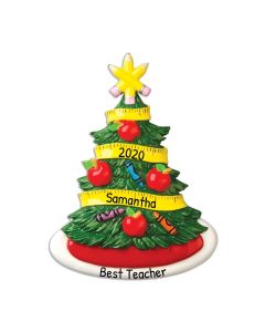 Personalized Teacher Ornament 