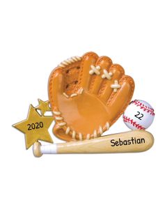 Personalized Baseball Glove Ornament