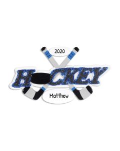 Personalized Hockey Ornament 