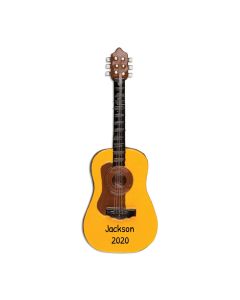 Personalized Acoustic Guitar Ornament 