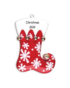 Personalized Red Stocking Ornament 
