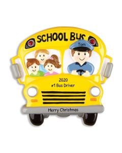 Personalized School Bus Driver Ornament 