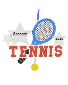 Personalized Tennis Ornament