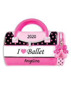Personalized Childs Dance Bag Ornament