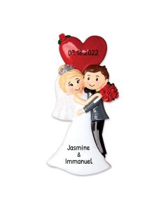 Personalized Newlywed Ceremony Ornament 
