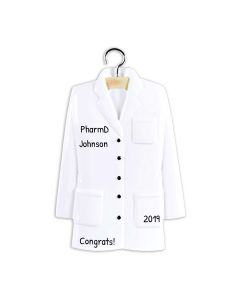 Personalized Lab Coat Christmas Ornament