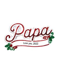 Personalized Papa Ornament 