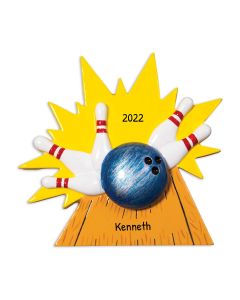 Personalized Bowler Ornament