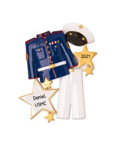 Personalized Marine Uniform Ornament 