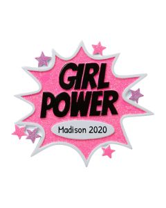 Personalized Girl Power Ornament 