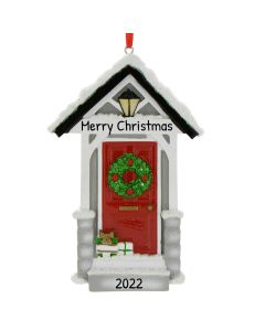 Personalized New Door Christmas Tree Ornament