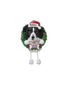 Personalized Border Collie Dog Ornament 