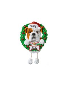 Personalized Bulldog Dog Ornament 