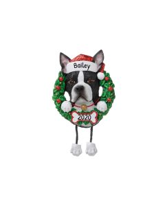 Personalized Boston Terrier Dog Ornament 
