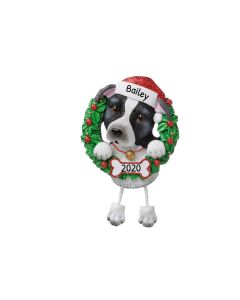Personalized Pit Bull Dog Ornament 