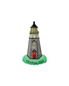 Personalized Lighthouse Ornament 