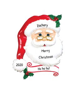 Personalized Jolly Santa Ornament