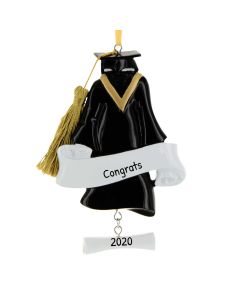 Personalized Grad Gown Ornament