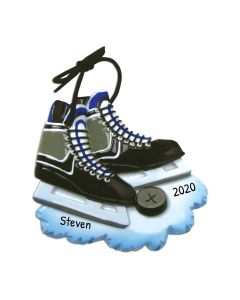 Personalized Hockey Skates Ornament 