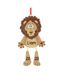 Personalized Forest Animals Lion Ornament 