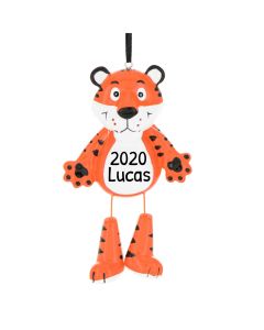 Personalized Forest Animals Tiger Ornament