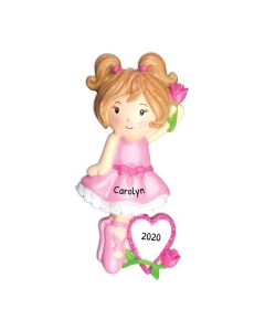 Personalized Ballet Girl Ornament 