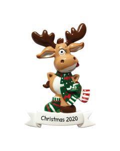 Personalized Funny Reindeer Ornament 