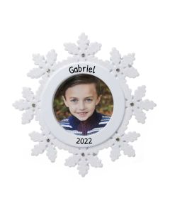 Personalized General Snowflake Photo Ornament