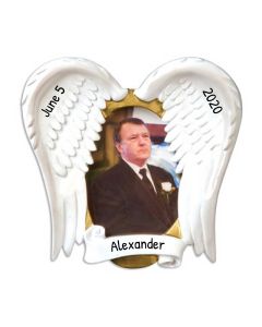 Personalized In Loving Memory Picture Frame Ornament