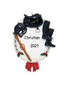 Personalized Equestrian Equipment Ornament 