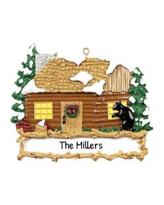 Personalized Wood House Ornament