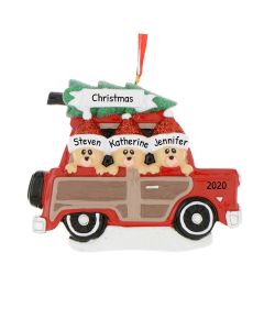 Personalized Family of 3 Bears Ornament 