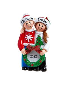 Personalized Sweater Couple Ornament 