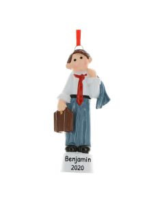 Personalized Business Wo Man Christmas Tree Ornament Male