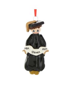 Personalized Graduated Student Ornament Male