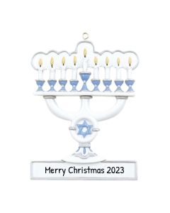 Personalized Candelabrum Ornament 